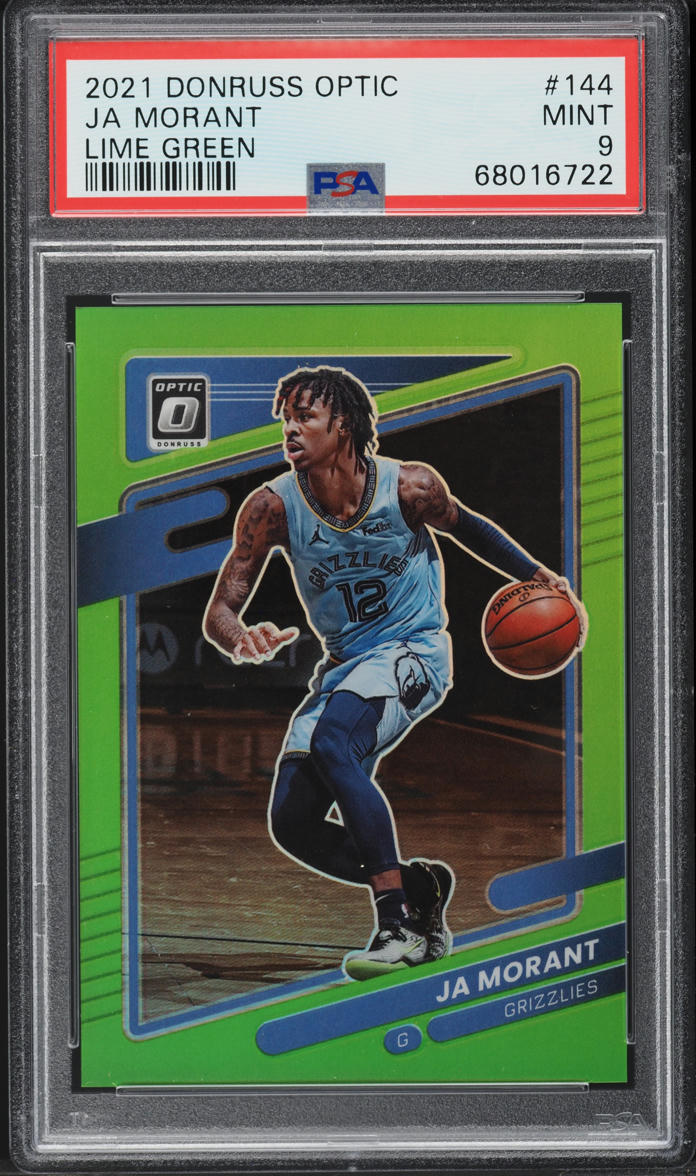 2021 Donruss Optic Lime Green Ja Morant /149 #144 PSA 9 MINT