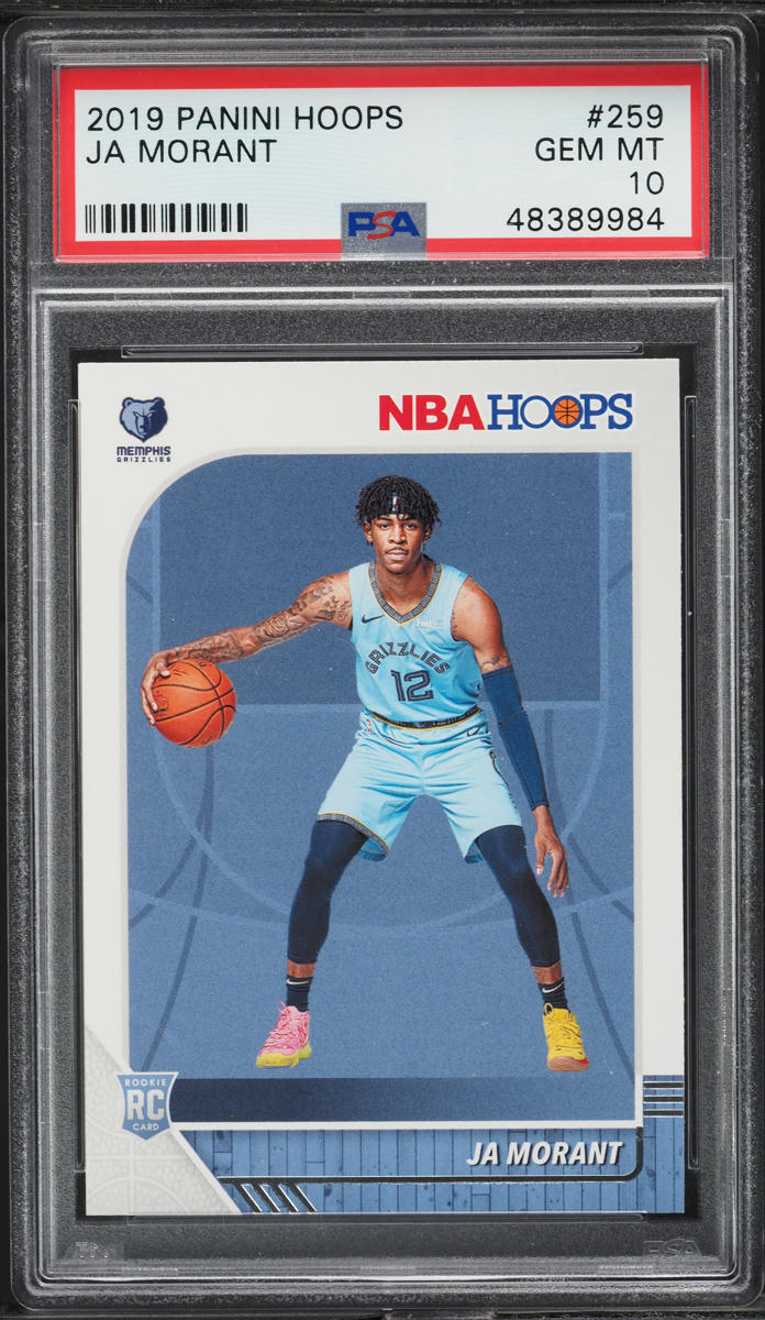 2019 Hoops Ja Morant ROOKIE #259 PSA 10 GEM MINT on Fanatics Collect
