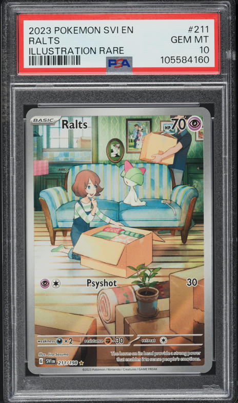 2023 Pokemon Scarlet & Violet IR Ralts #211 PSA 10 GEM MINT