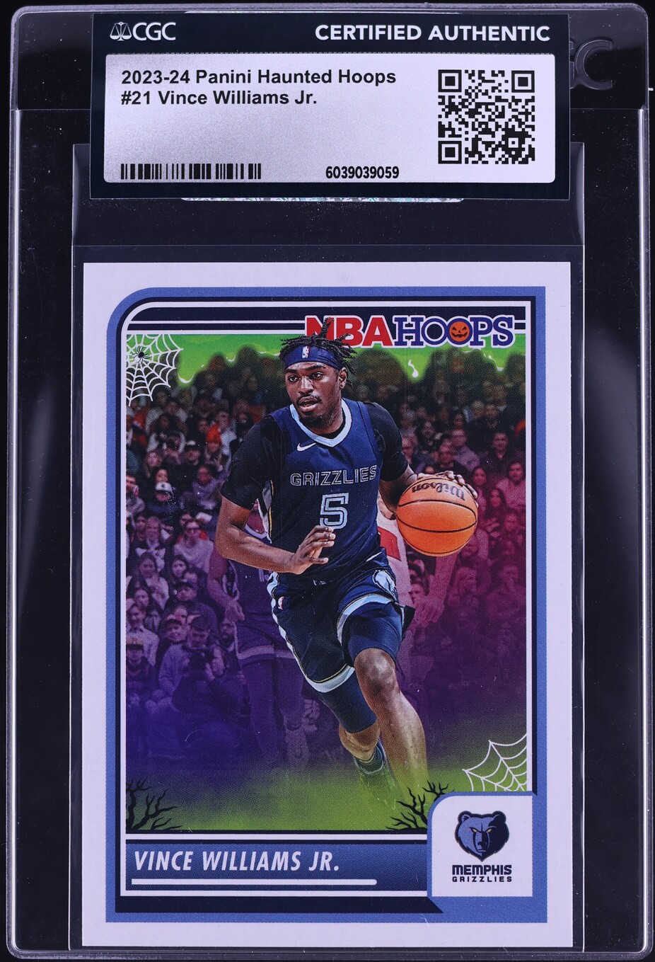2023 Haunted Hoops Vince Williams Jr. #21 CGC AUTH