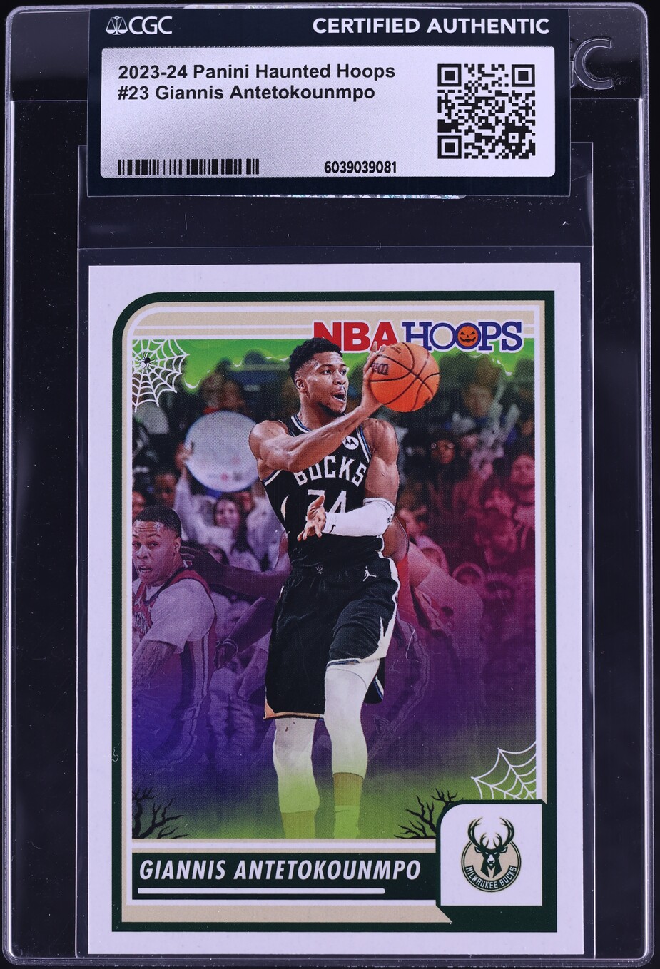 2023 Haunted Hoops Giannis Antetokounmpo #23 CGC AUTH