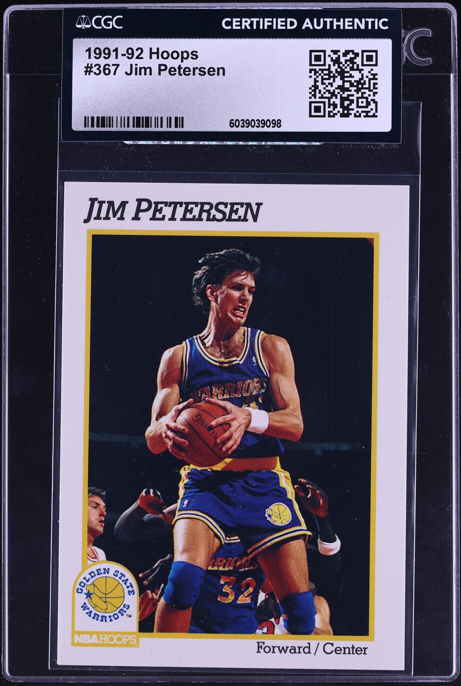 1991 Hoops Jim Petersen #367 CGC AUTH