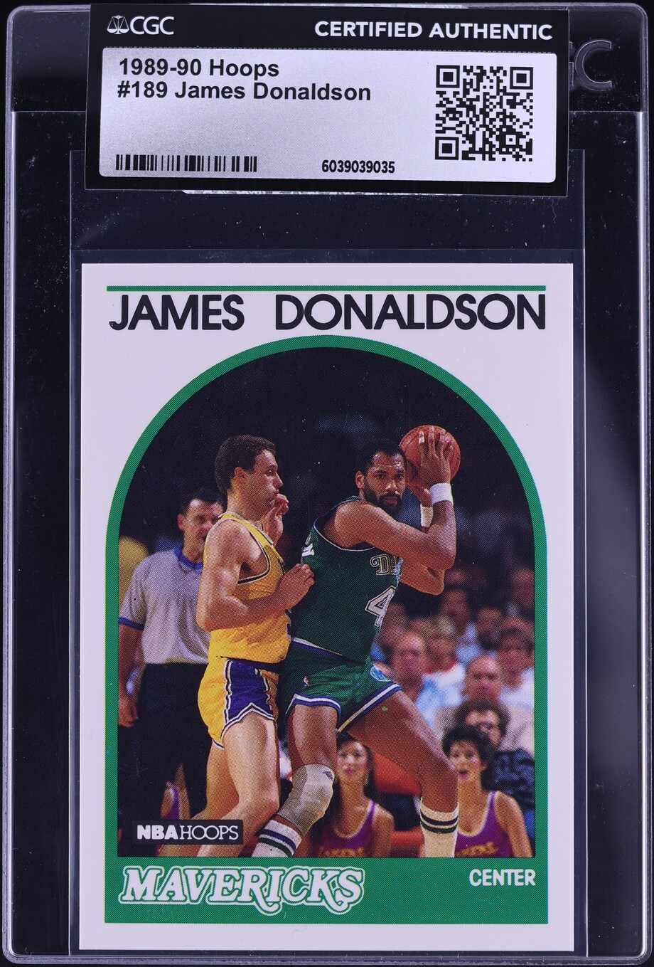 1989 Hoops James Donaldson #189 CGC AUTH