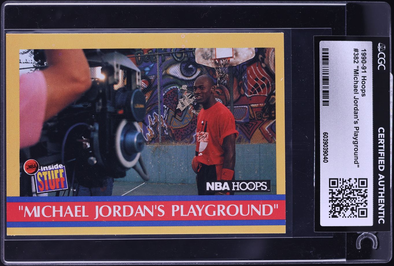 1990 Hoops Michael Jordan's Playground #382 CGC AUTH
