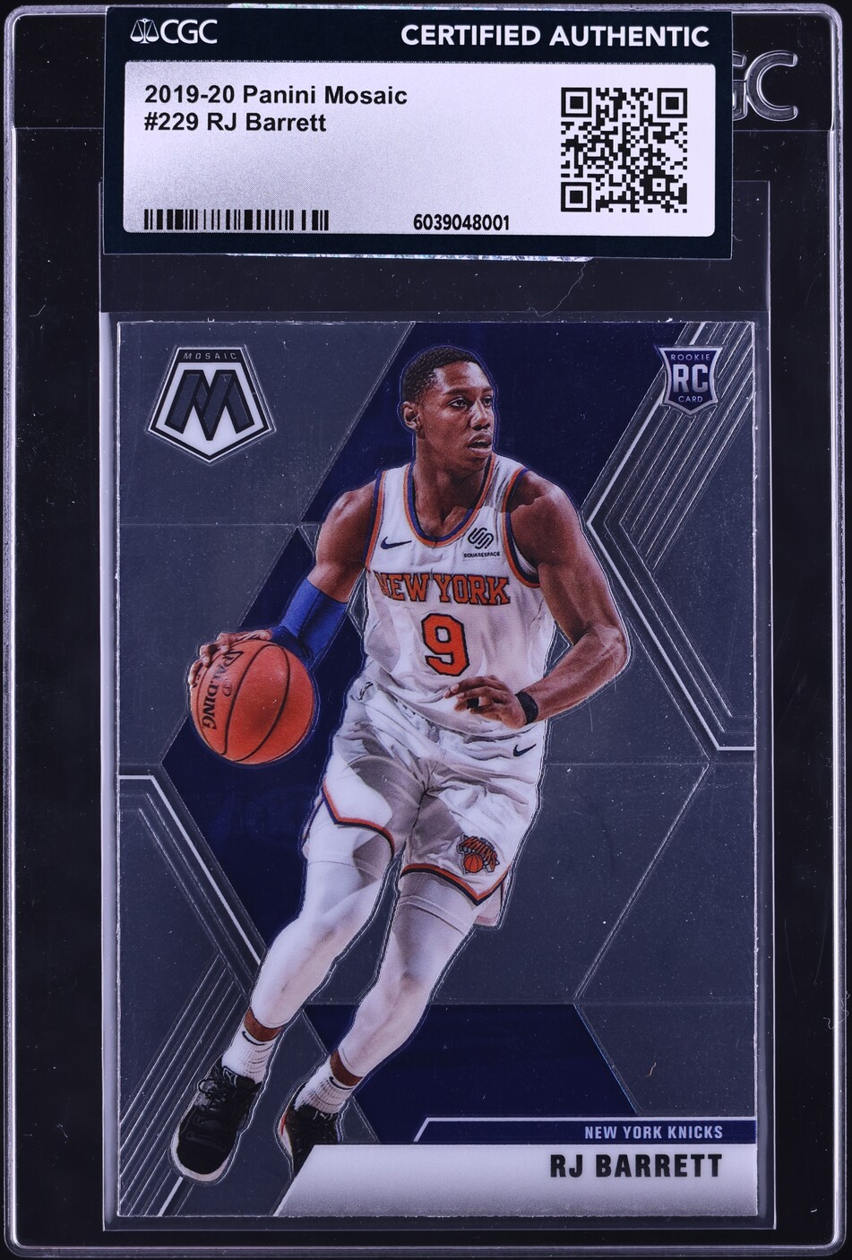 2019 Panini Mosaic R.J. Barrett ROOKIE #229 CGC AUTH