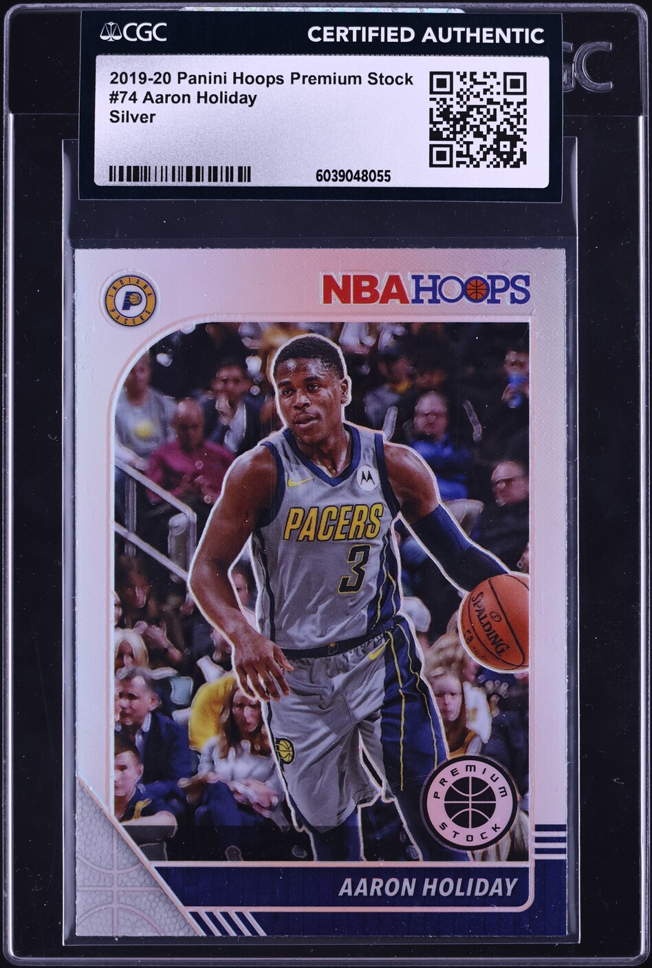 2019 Hoops Premium Stock Silver Aaron Holiday #74 CGC AUTH