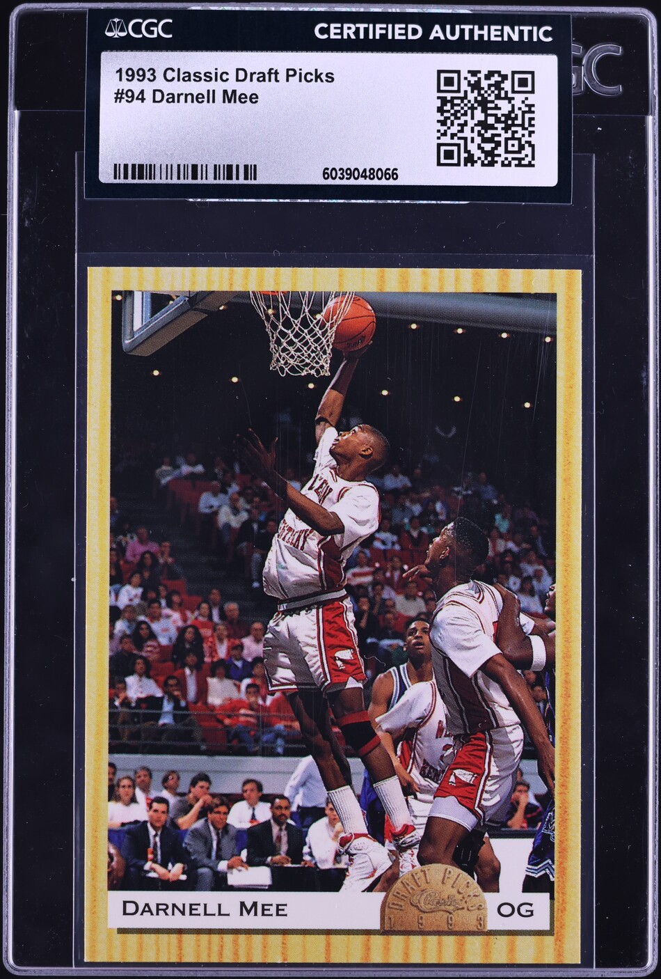 1993 Classic Draft Picks Darnell Mee ROOKIE #94 CGC AUTH