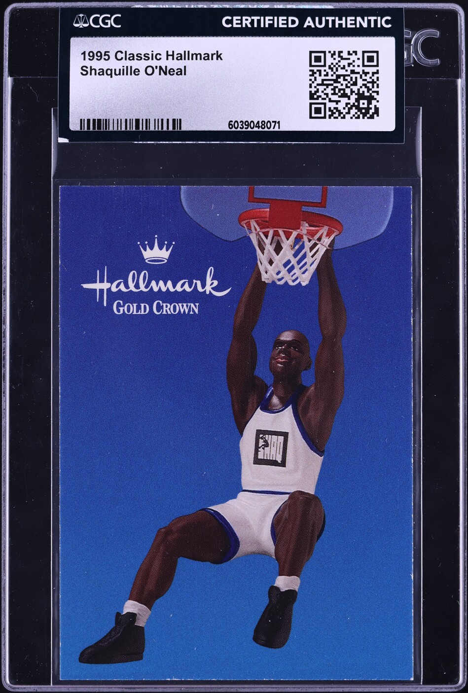 1995 Classic Hallmark Shaquille O'Neal CGC AUTH