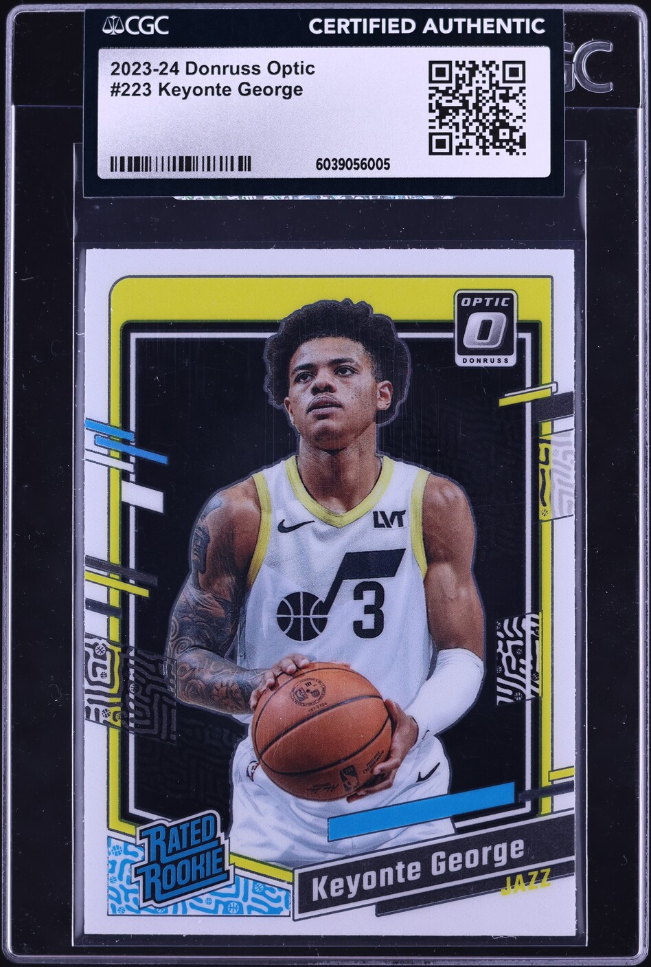2023 Donruss Optic Keyonte George ROOKIE #223 CGC AUTH