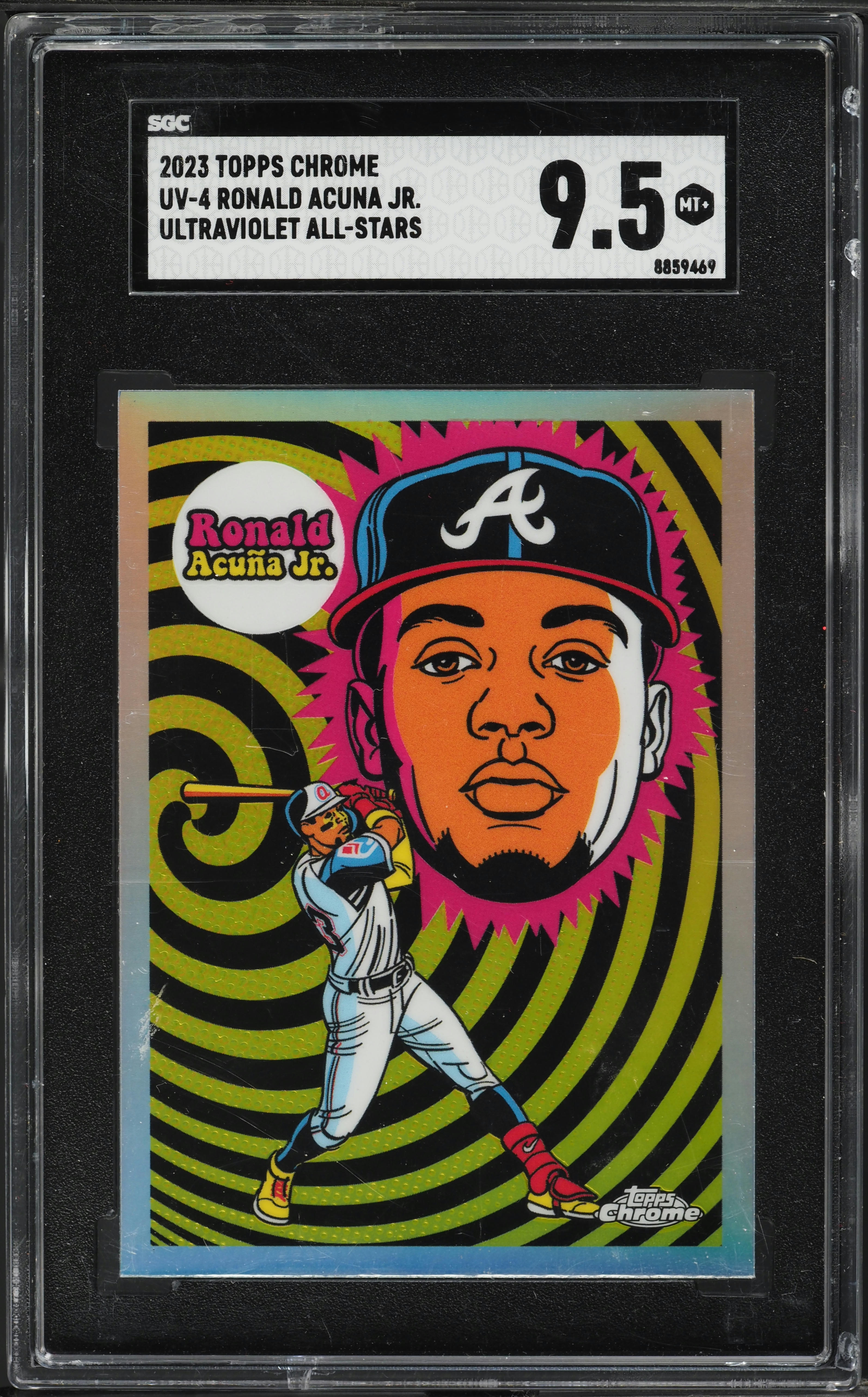 2023 Topps Chrome Ultraviolet All-Star Ronald Acuna Jr. #UV-4 SGC