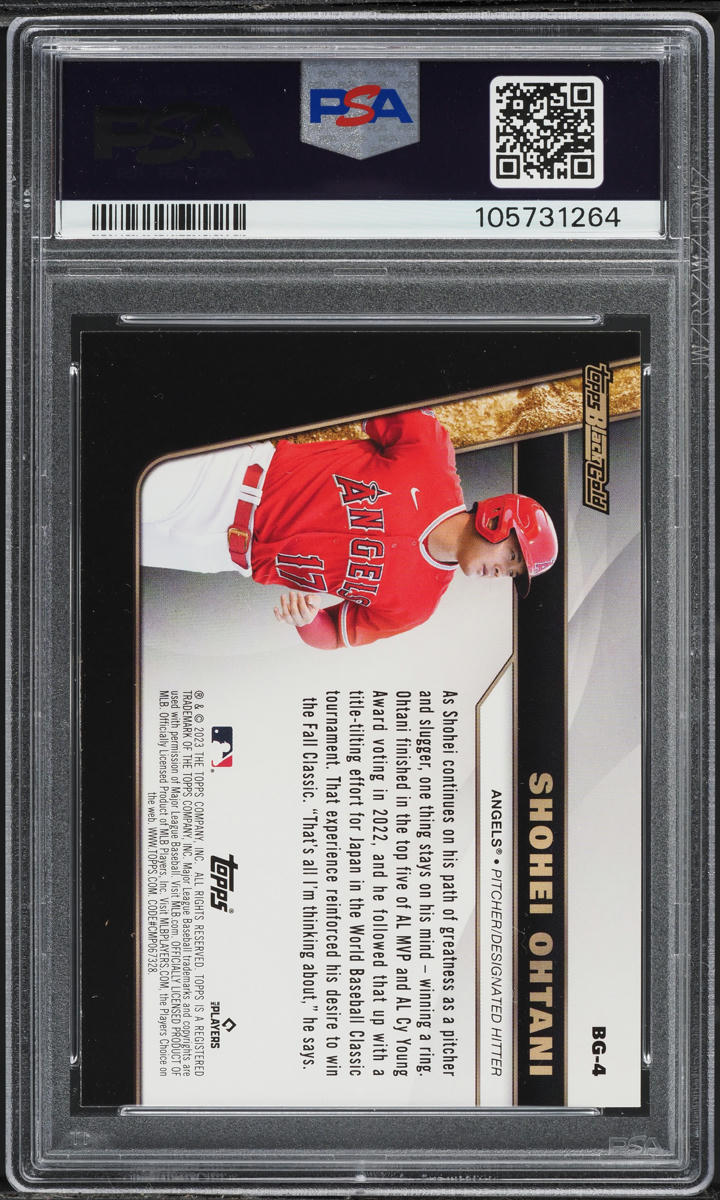 2023 Topps Update Black Gold Shohei Ohtani #BG-4 PSA 10 GEM MINT