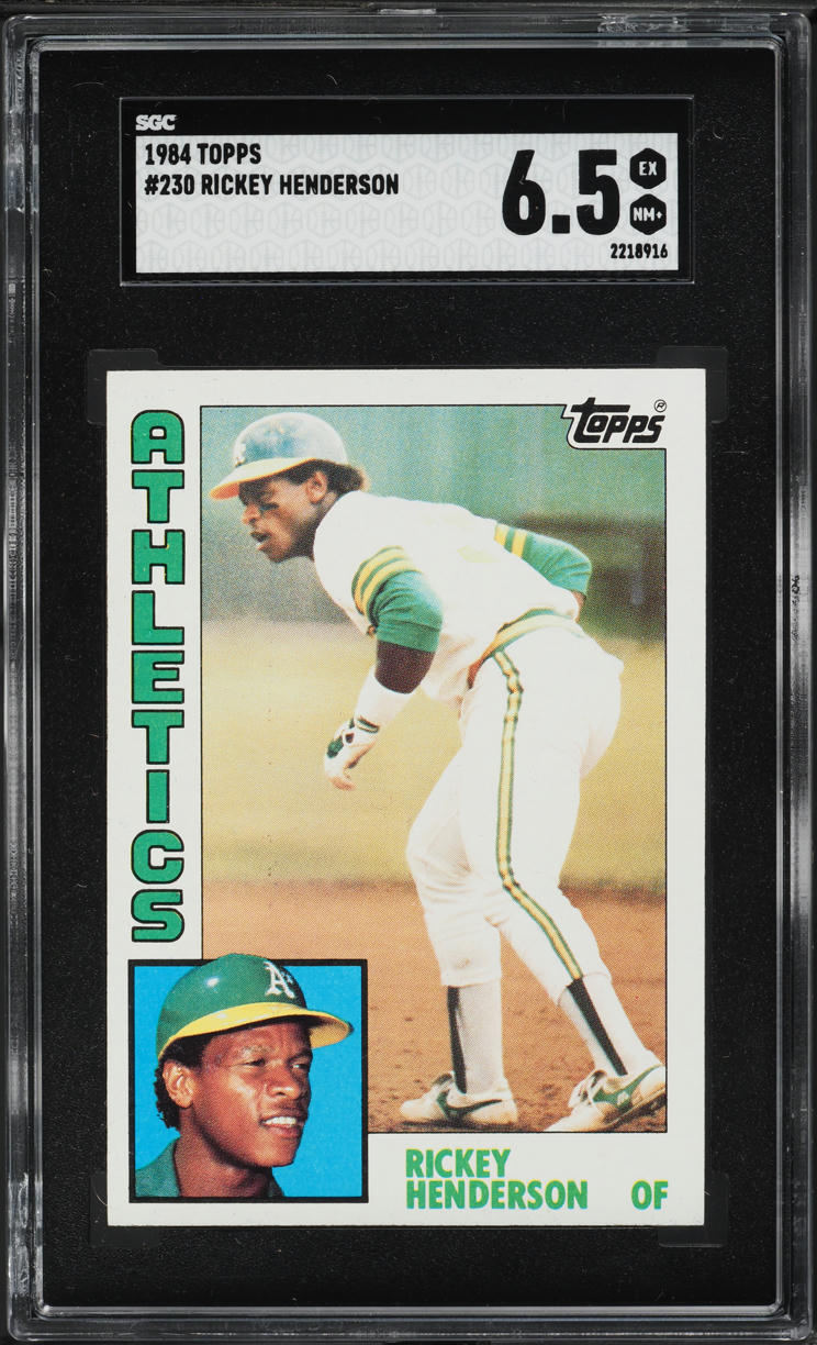 1984 Topps Rickey Henderson #230 SGC 6.5 EXMT+