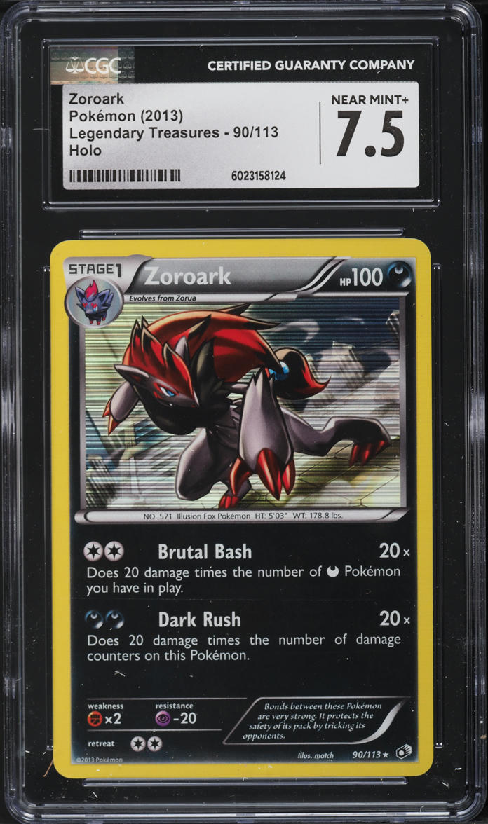 pokemon card zoroark and legendary pokemon Colorless Brutal Bash (20×) Does 20 damage times the number of Darkness Pokémon you have in play The Most Valuable Zoroark Cards