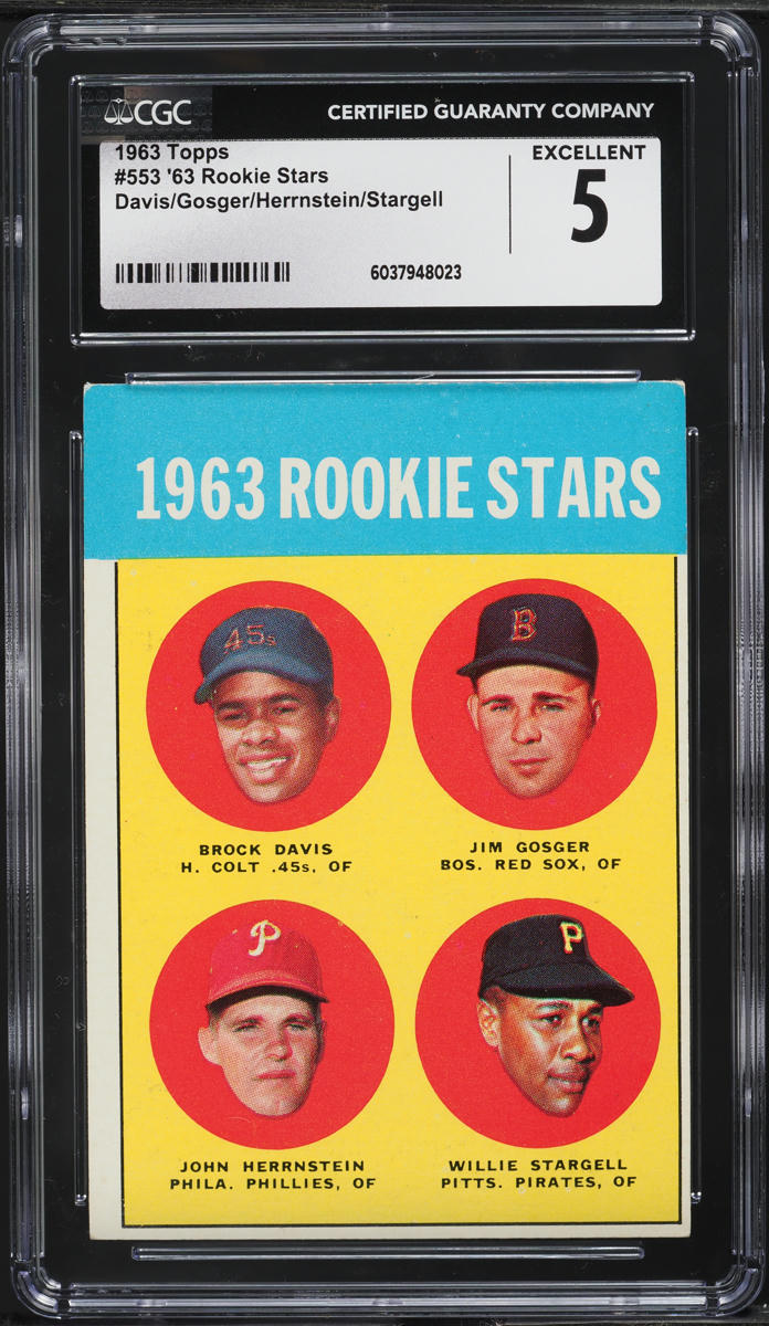 1963 Topps Willie Stargell ROOKIE #553 CGC 5 EX