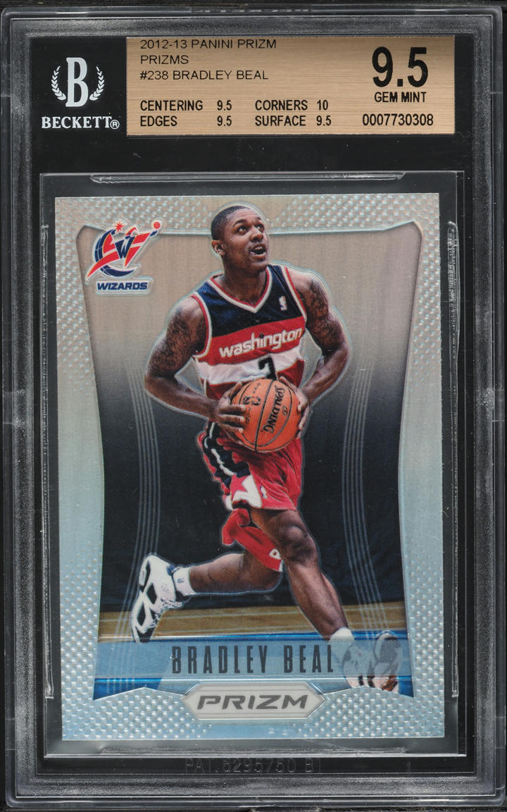 2012 Panini Prizm Silver Bradley Beal ROOKIE #238 BGS 9.5 GEM MINT