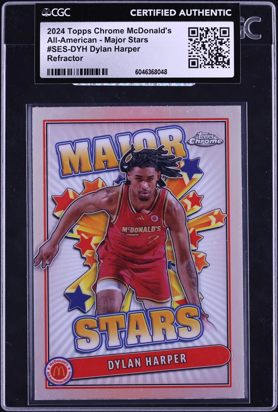 2024 Topps Chrome McDonald's A/A Major Stars Refractor Dylan