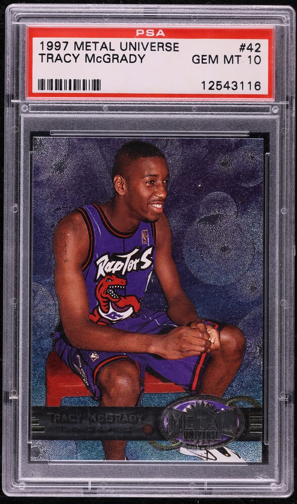 【PSA10】1997 l Universe Tracy McGrady 1997 Metal Universe Tracy McGrady ROOKIE #42 PSA 10 GEM MINT on