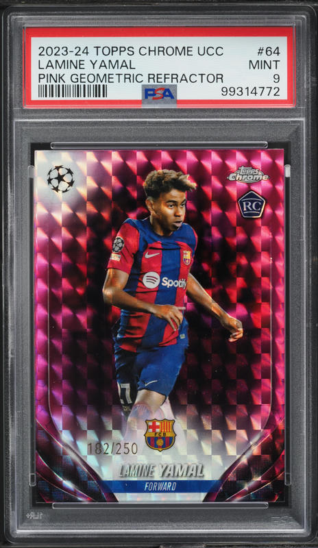 2023 Topps Chrome UEFA Japan Edition Gold Mojo Refractor Lamine