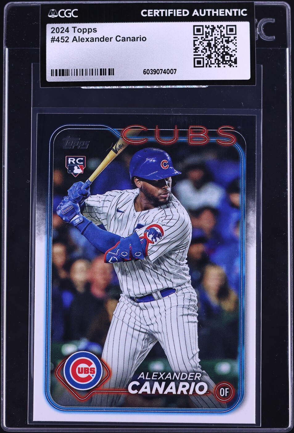 2024 Topps Alexander Canario ROOKIE #452 CGC AUTH