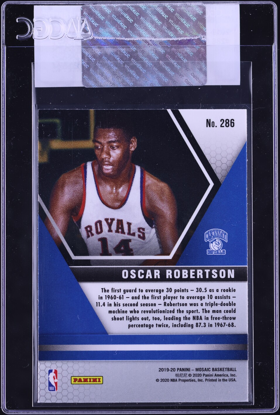 2019 Panini Mosaic Oscar Robertson #286 CGC AUTH