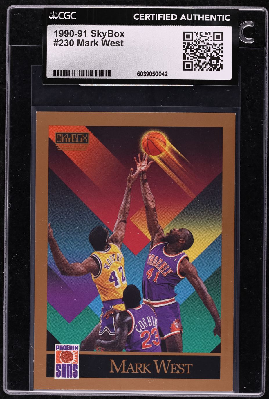 1990 Skybox Basketball Mark West #230 CGC AUTH