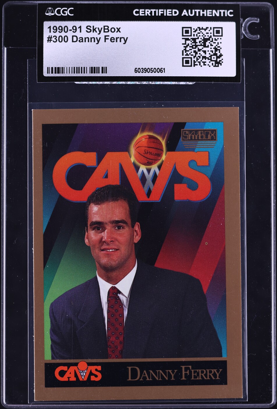 1990 Skybox Basketball Danny Ferry ROOKIE #300 CGC AUTH