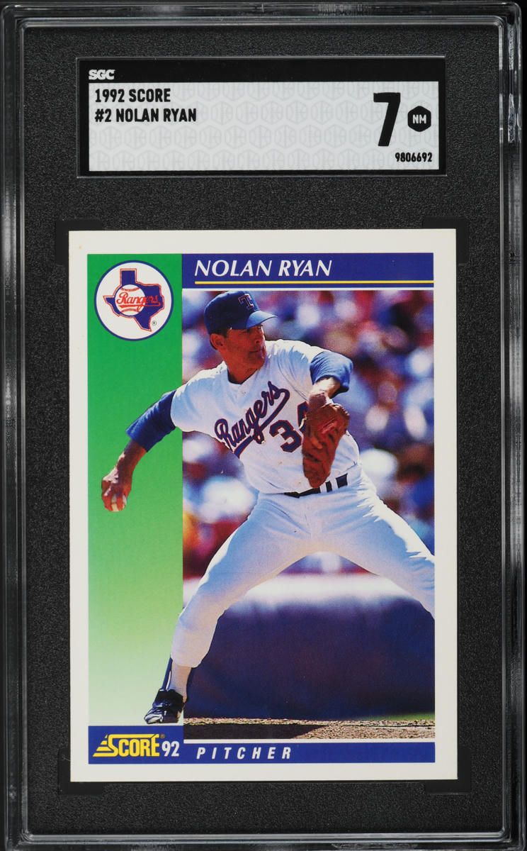 1992 Score Nolan Ryan #2 SGC 7 NRMT