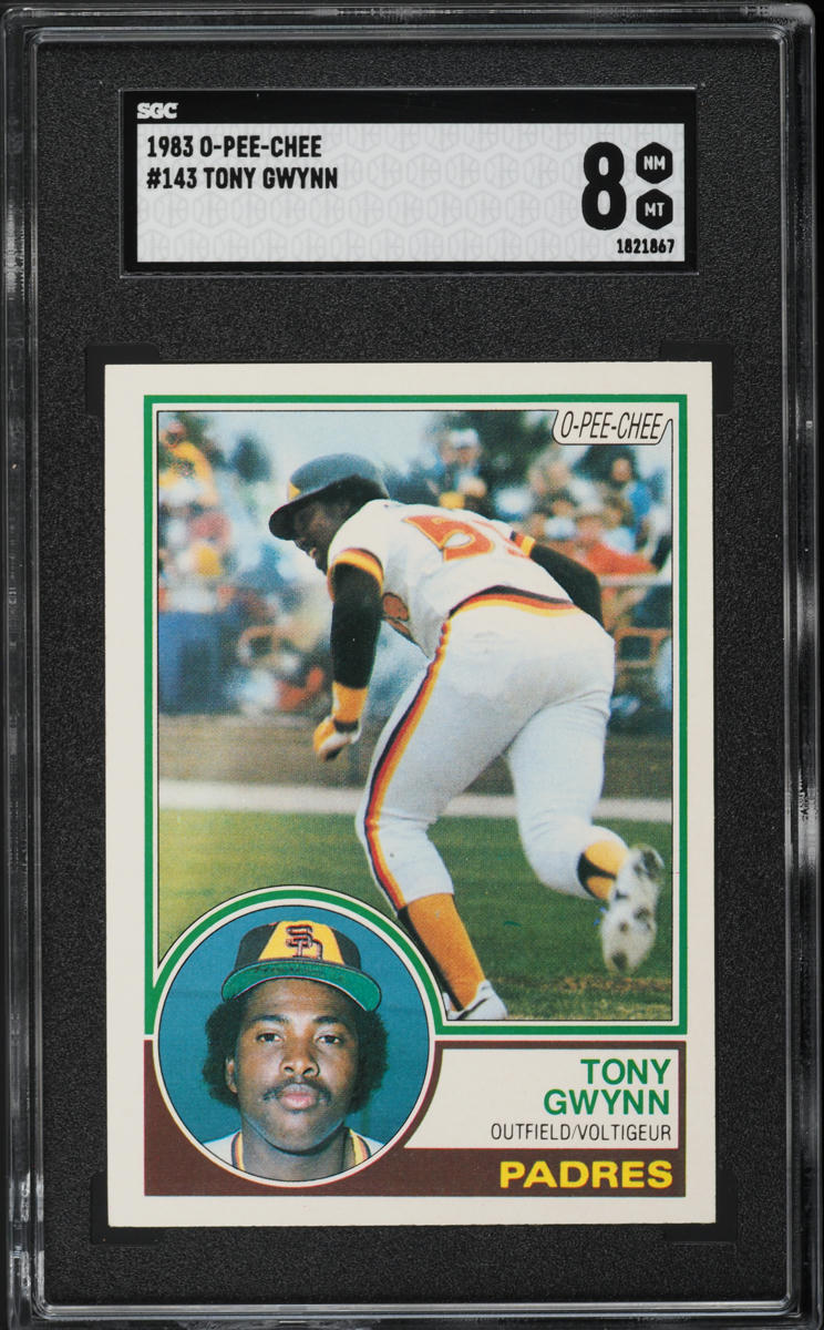 1983 O-Pee-Chee Tony Gwynn ROOKIE #143 SGC 8 NM-MT