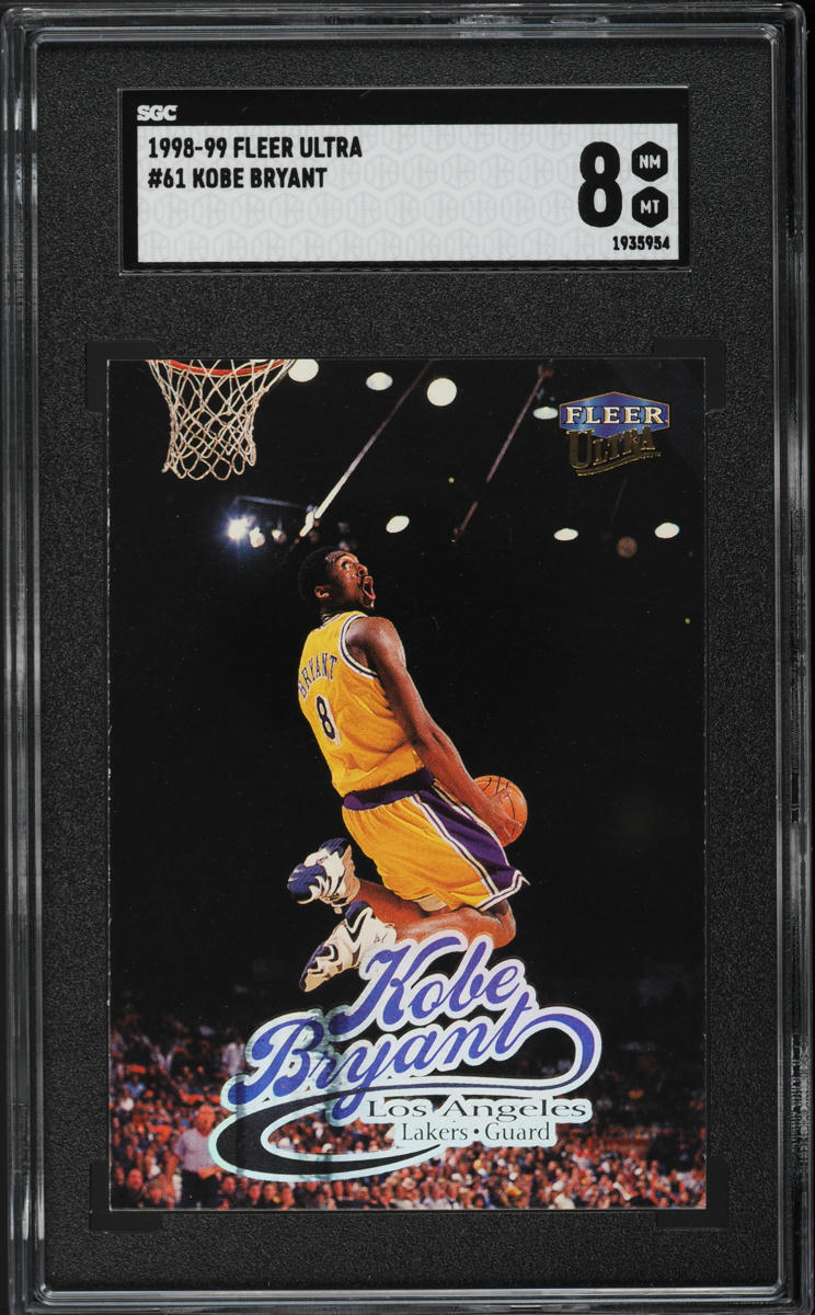 1998 Ultra Basketball Kobe Bryant #61 SGC 8 NM-MT