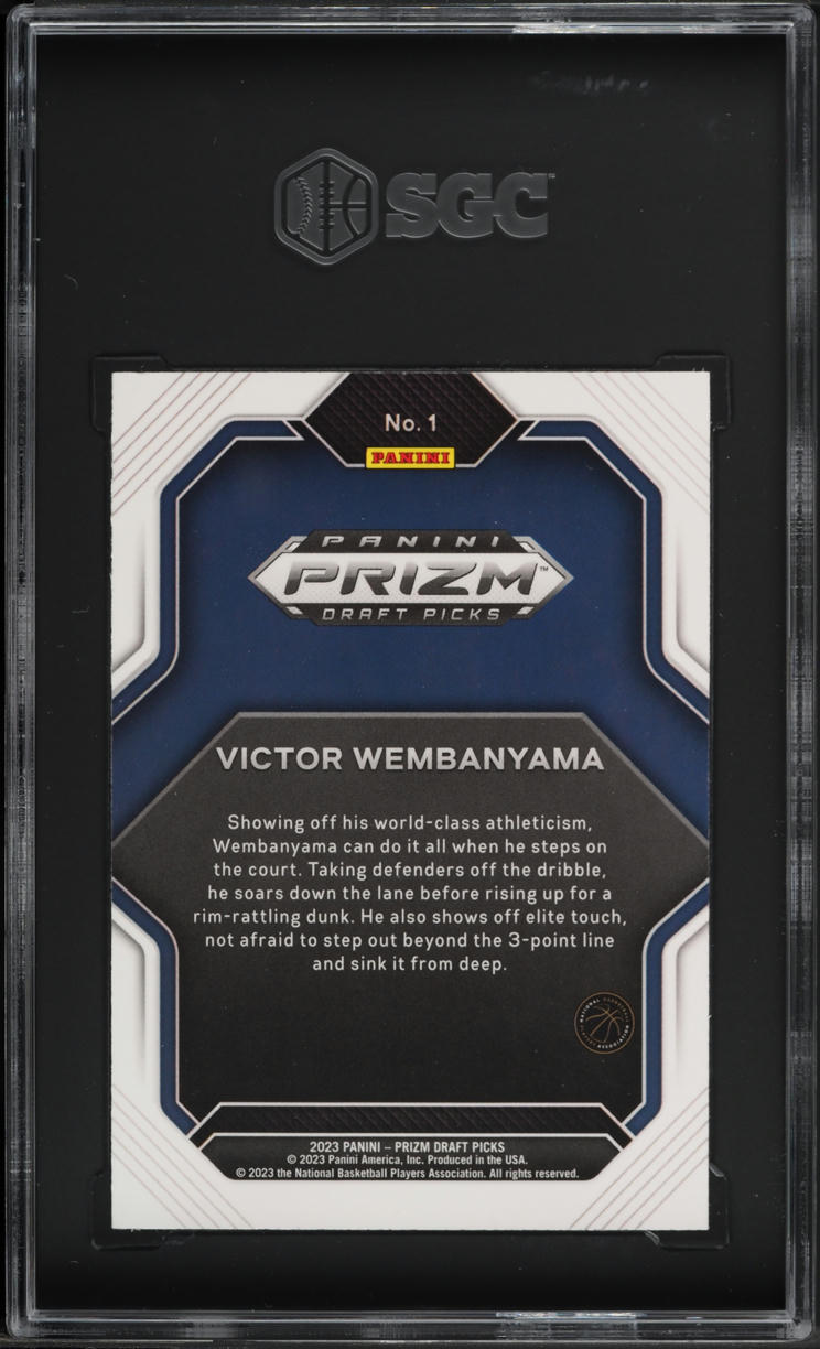 2023 Panini Prizm Draft Picks Fireworks Victor Wembanyama ROOKIE #1 SGC 10 GEM MINT