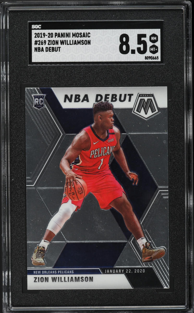 2019 Panini Mosaic Zion Williamson ROOKIE #269 SGC 8.5 NM-MT+
