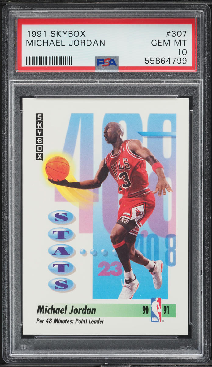 1991 Skybox Basketball Michael Jordan #307 PSA 10 GEM MINT