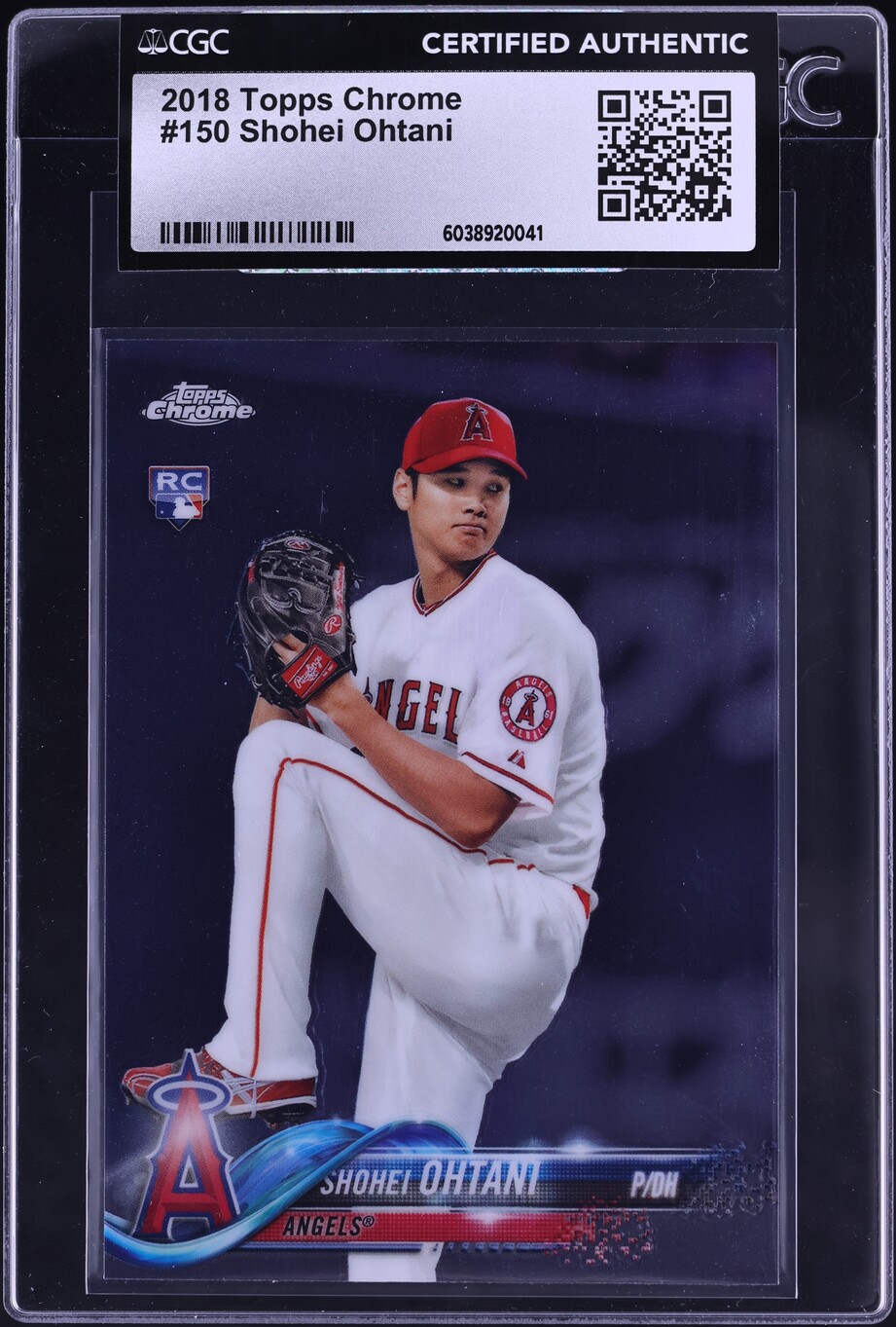 2018 Topps Chrome Shohei Ohtani ROOKIE #150 CGC AUTH