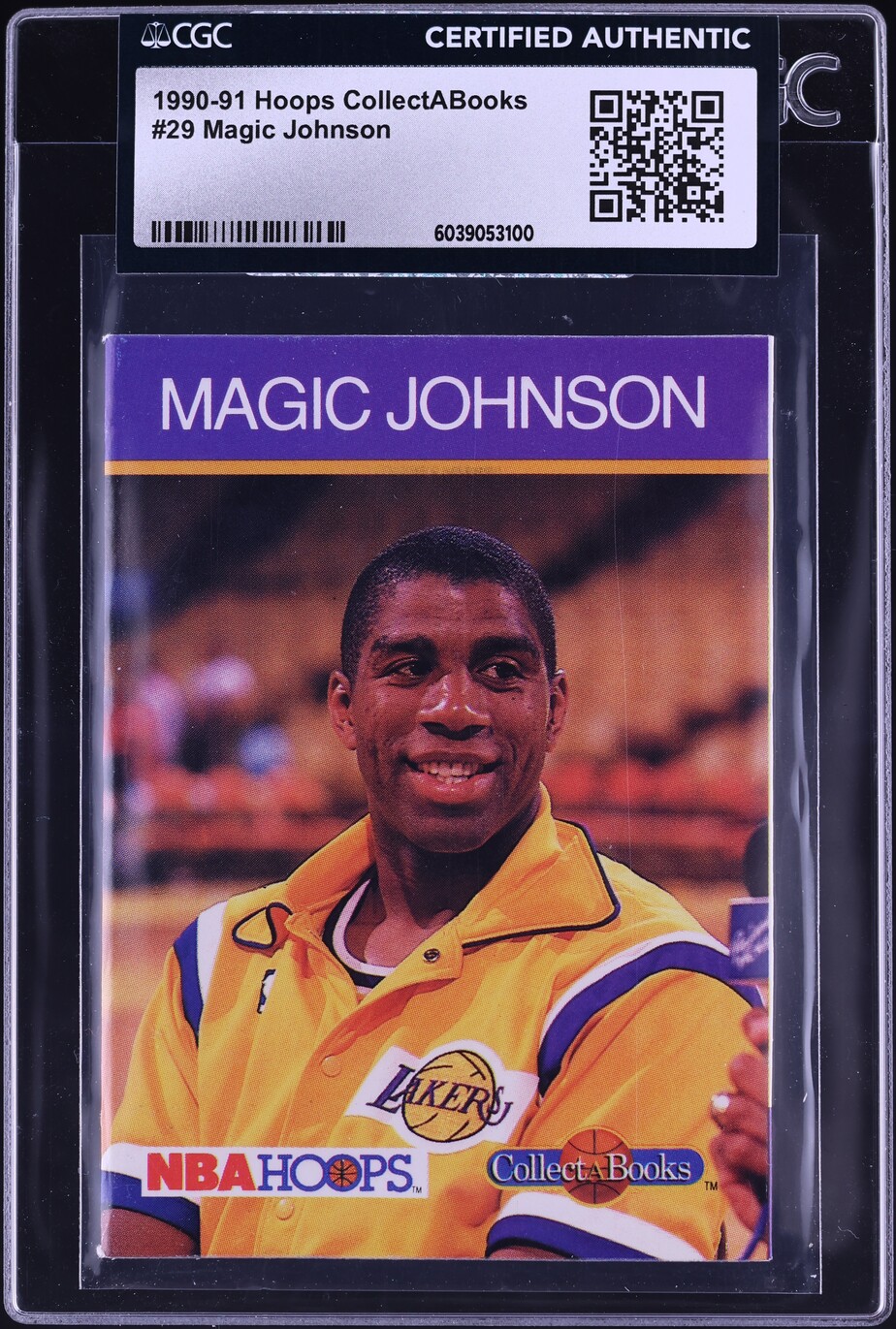 1990 Hoops Collectabooks Magic Johnson #29 CGC AUTH