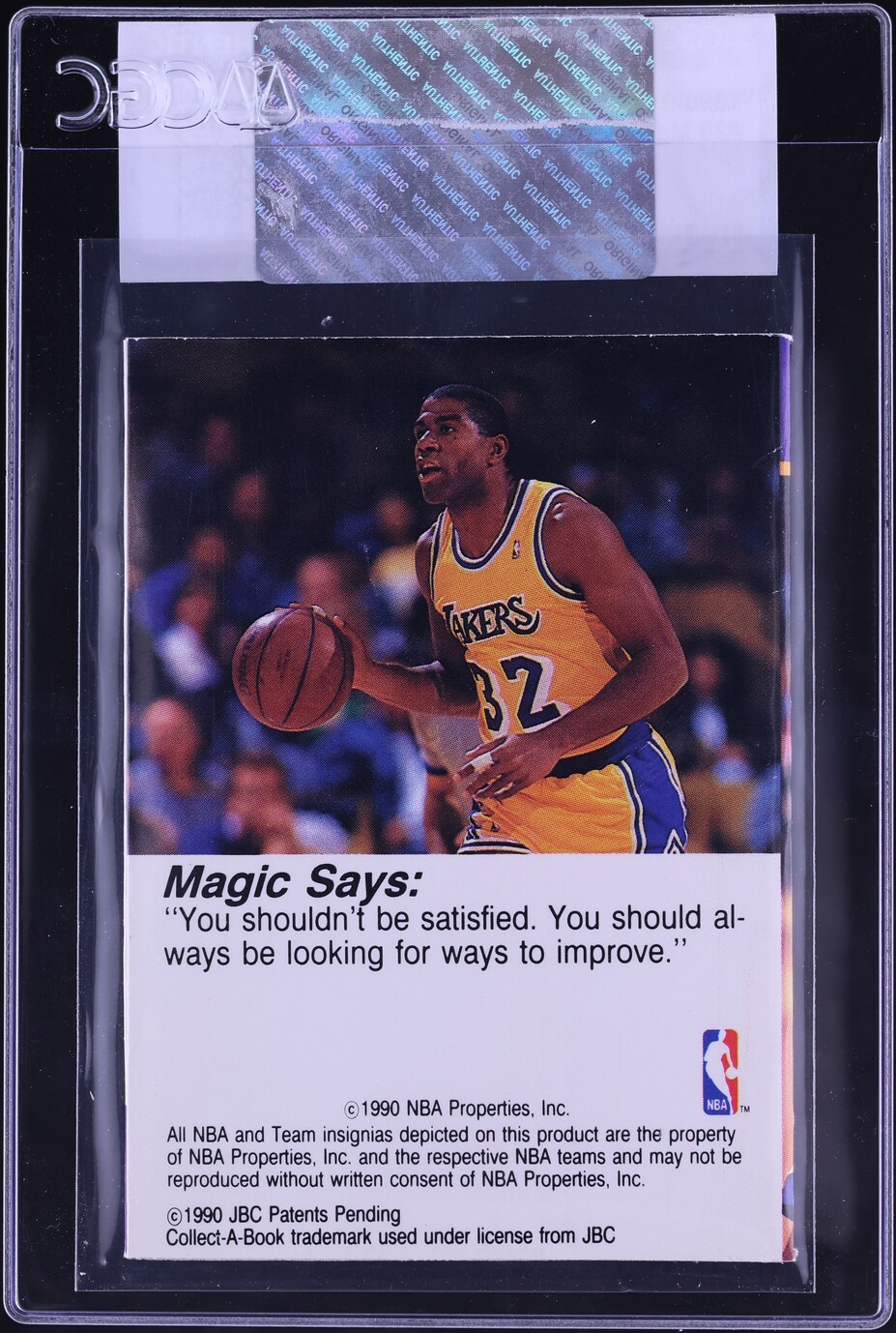 1990 Hoops Collectabooks Magic Johnson #29 CGC AUTH