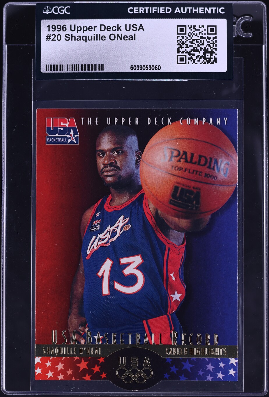 1996 Upper Deck USA Shaquille ONeal #20 CGC AUTH