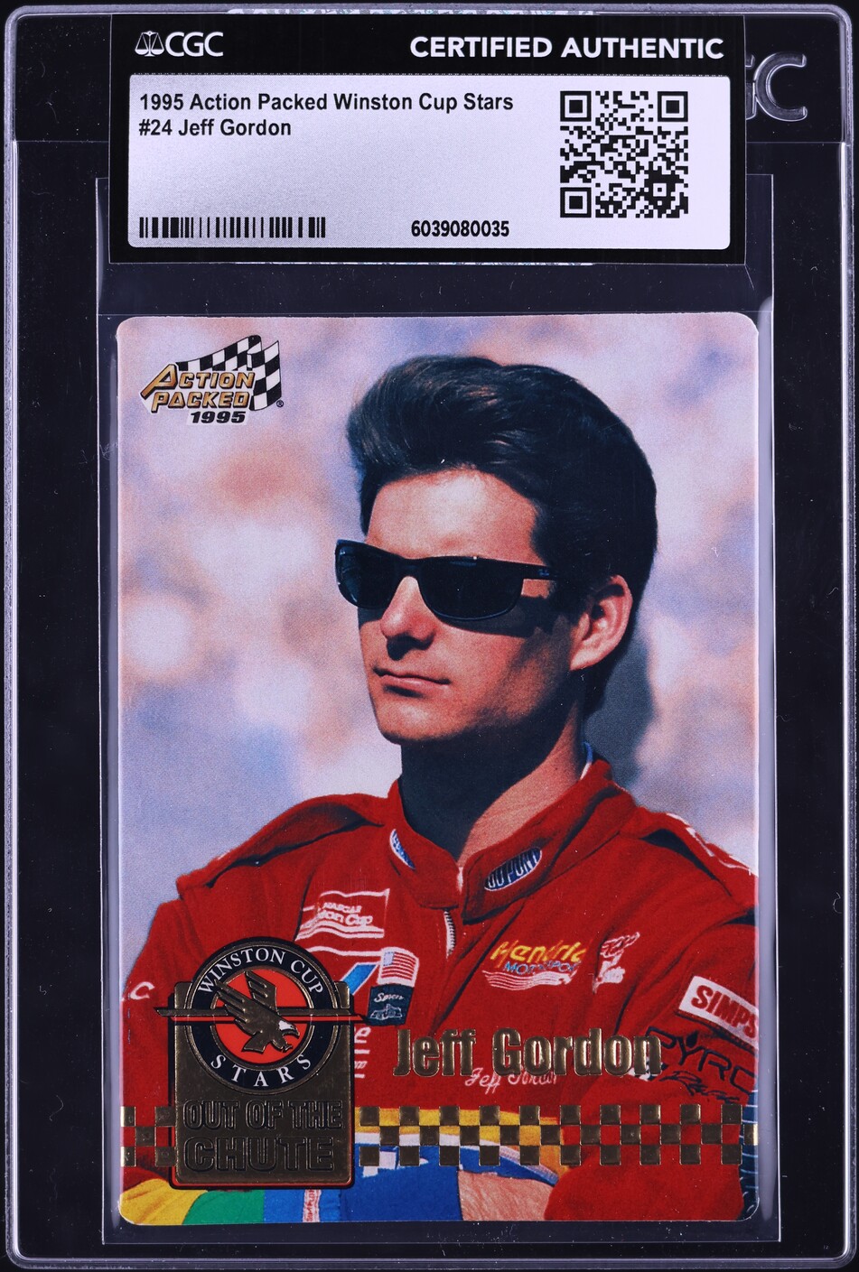 1995 Action Packed Winston Cup Stars Jeff Gordon #24 CGC AUTH