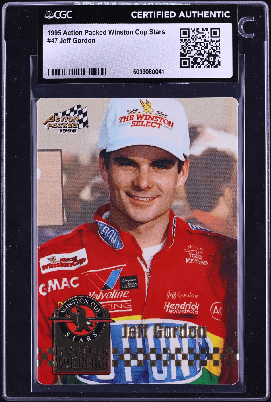 1995 Action Packed Winston Cup Stars Jeff Gordon #47 CGC AUTH