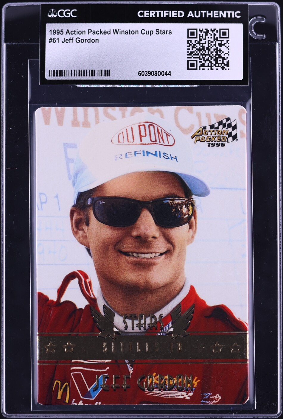 1995 Action Packed Winston Cup Stars Jeff Gordon #61 CGC AUTH