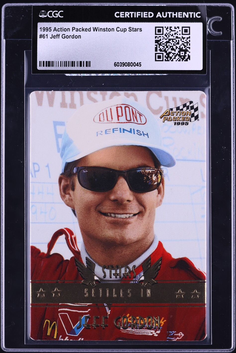 1995 Action Packed Winston Cup Stars Jeff Gordon #61 CGC AUTH
