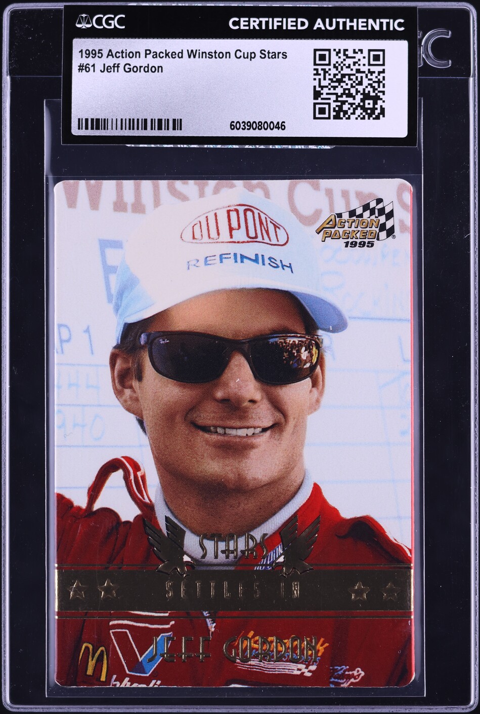 1995 Action Packed Winston Cup Stars Jeff Gordon #61 CGC AUTH