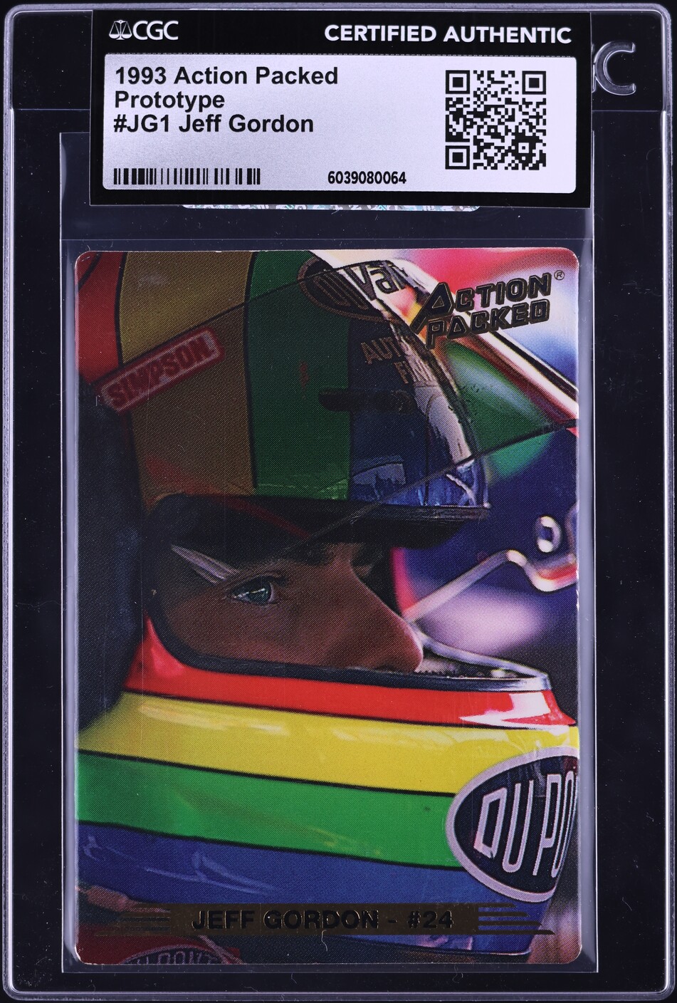 1993 Action Packed Prototype Jeff Gordon #JG1 CGC AUTH