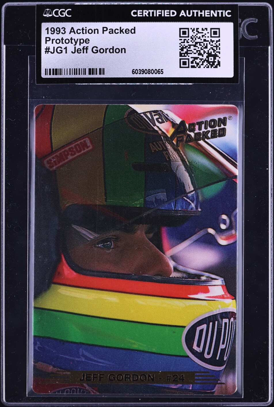 1993 Action Packed Prototype Jeff Gordon #JG1 CGC AUTH