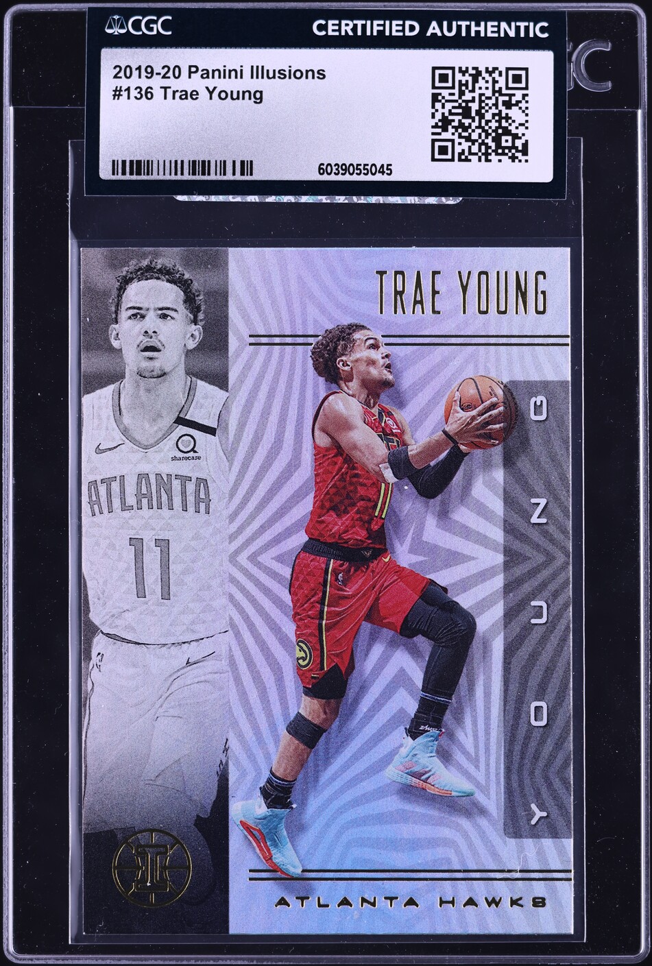 2019 Panini Illusions Trae Young #136 CGC AUTH