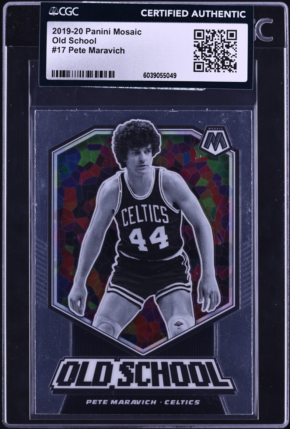 2019 Panini Mosaic Old School Pete Maravich #17 CGC AUTH