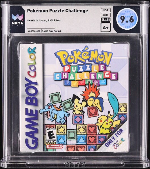 Pokemon Puzzle Challenge (Gameboy Color) WATA 9.6 A+ Sealed on