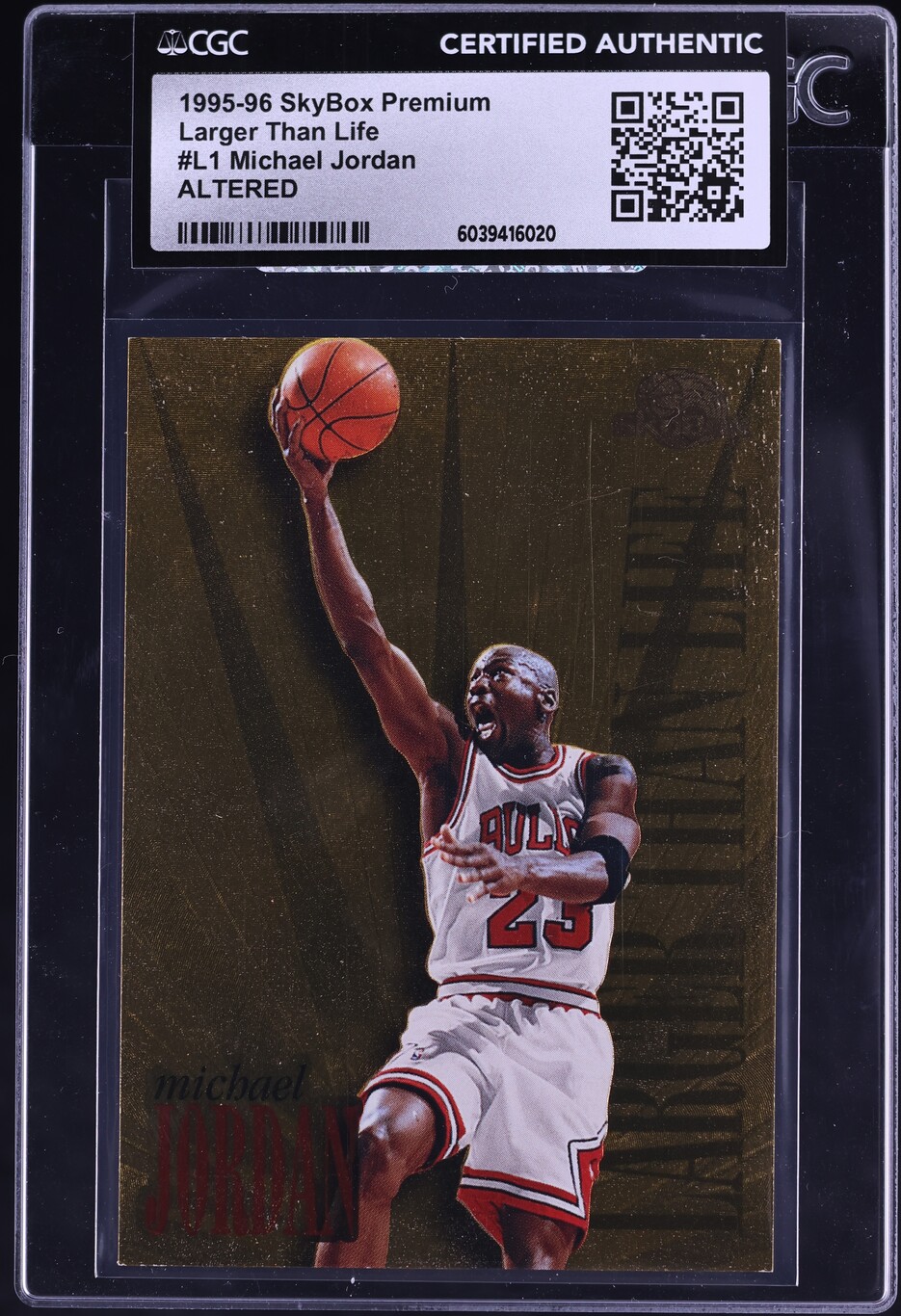 1995 Skybox Premium Larger Than Life Michael Jordan #L1 CGC AUTH