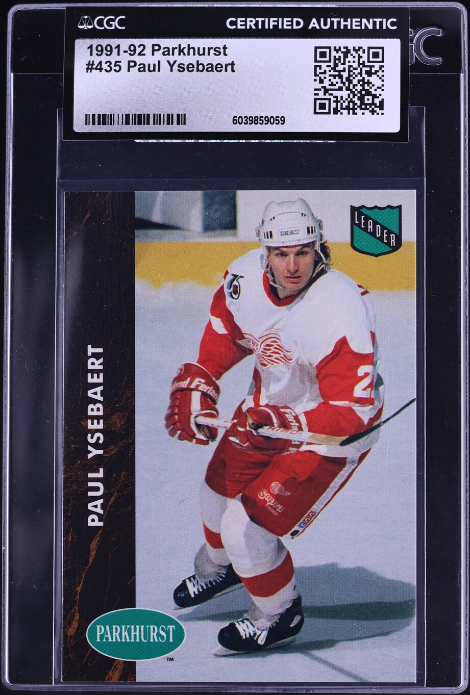 1991 Parkhurst Hockey Paul Ysebaert #435 CGC AUTH
