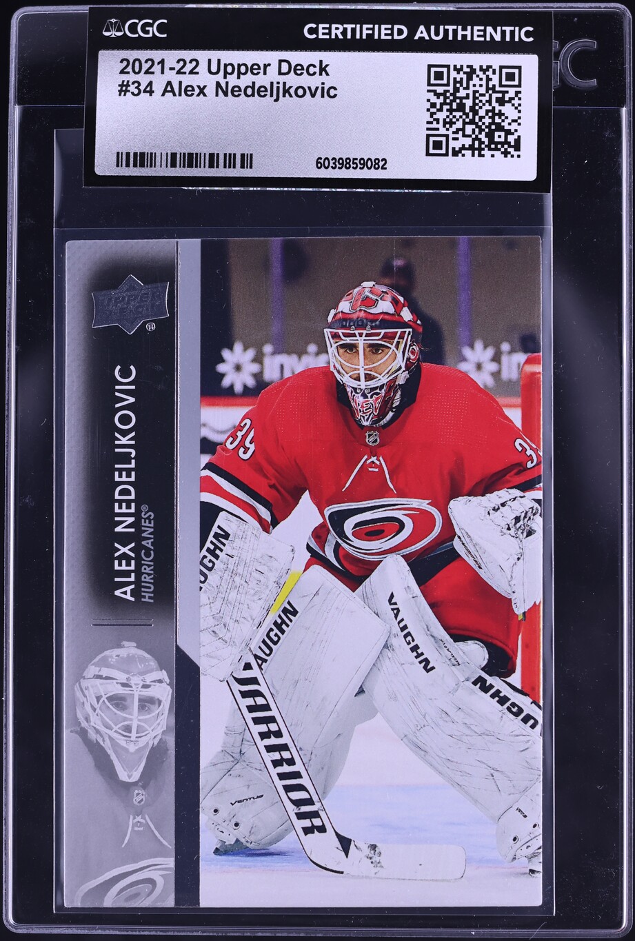 2021 Upper Deck Hockey Alex Nedeljkovic #34 CGC AUTH