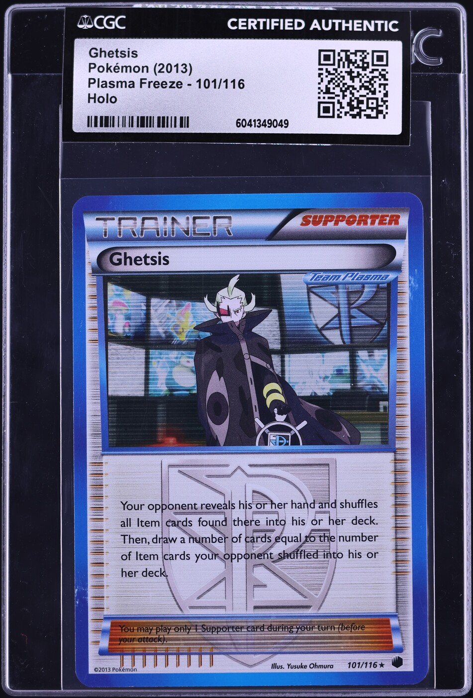 2013 Pokemon Black & White Plasma Freeze Holo Ghetsis #101 CGC AUTH on  Fanatics Collect
